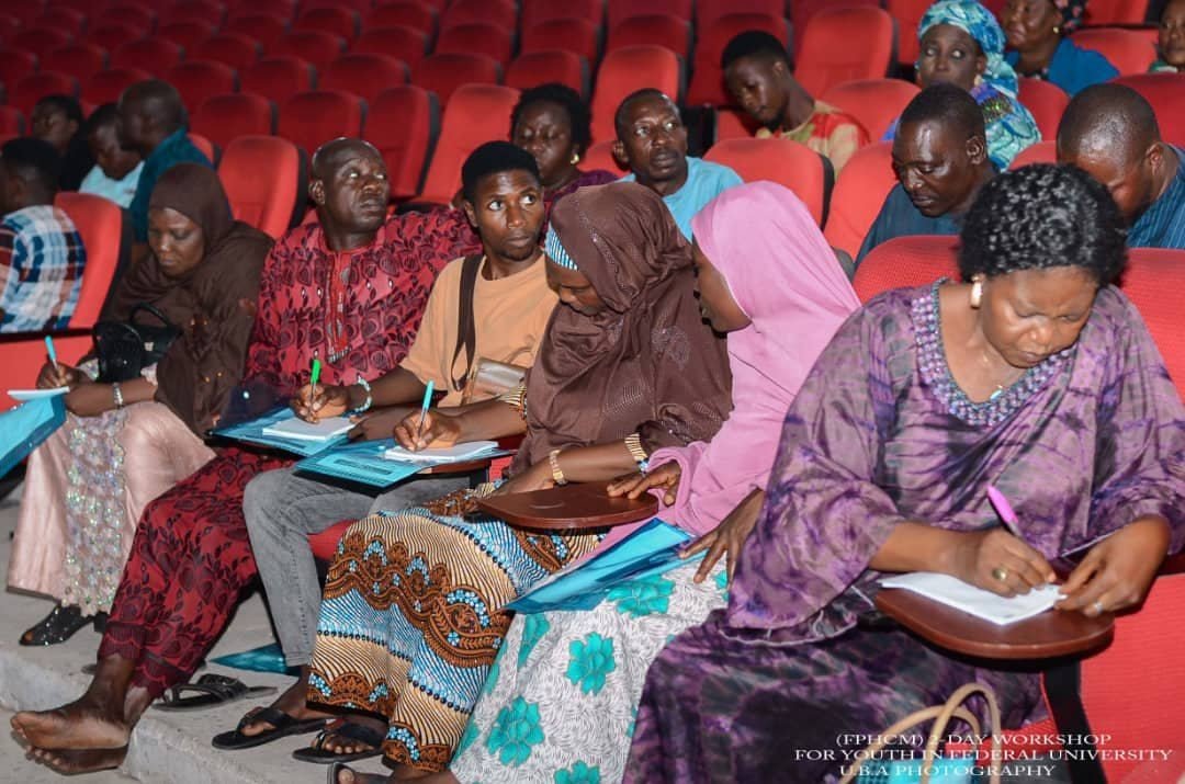 Participants at the FPHCM two-day peace education workshop at the Federal University, Wukari